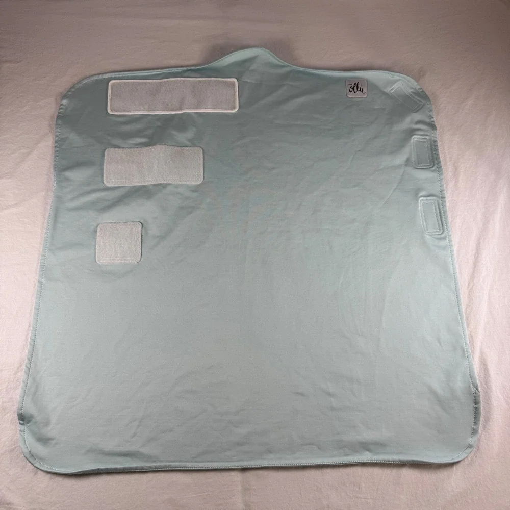 The Ollie World Mint Green Moisture Wicking Swaddle Wrap With Mesh Bag